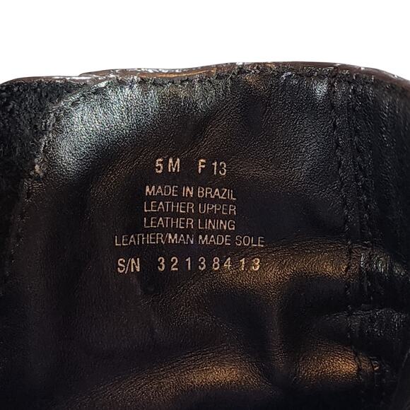 Tory Burch sz 5 Landers Moto Ankle Boots Bootie Women Black Lug Sole Studs 3.5" - Picture 12 of 13